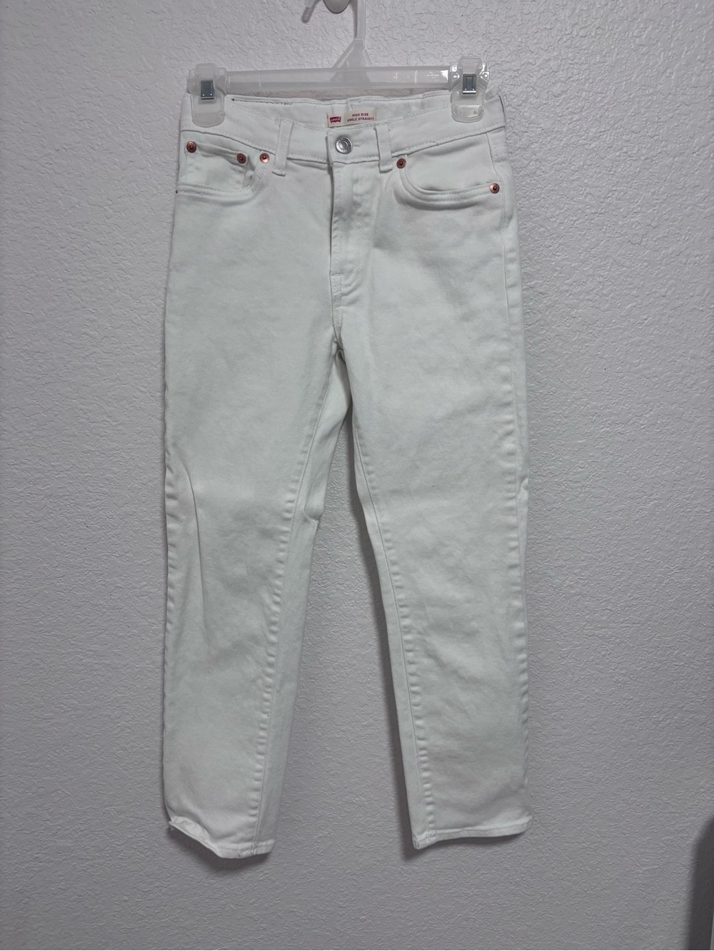 Levi's White High-Rise Slim Jeans